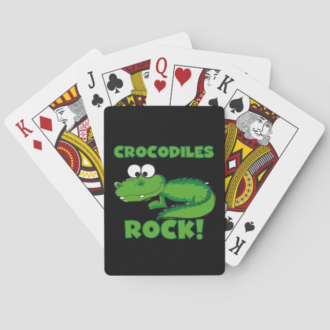 Crocodiles Rock Playing Cards (Back)