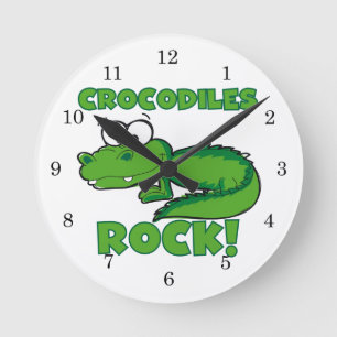 Crocodiles Rock Round Clock