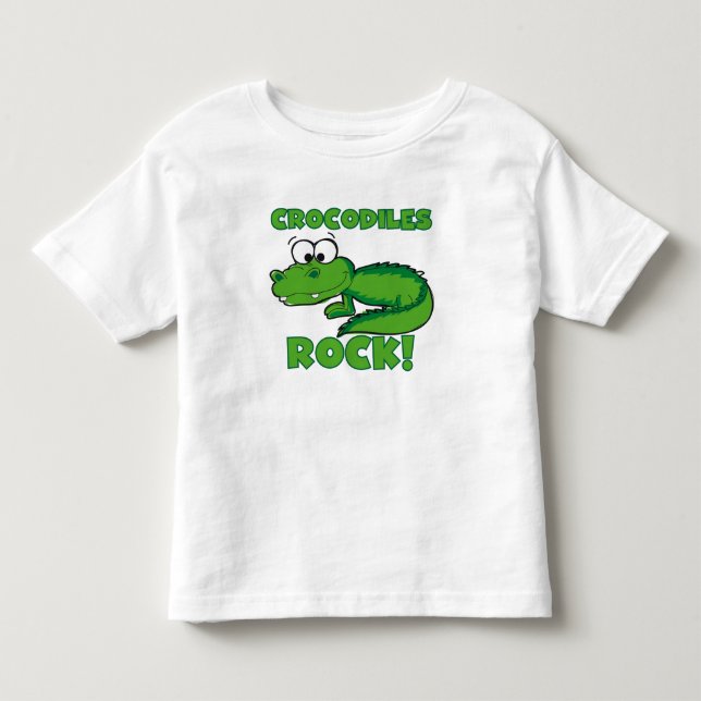 Crocodiles Rock Toddler T-Shirt (Front)