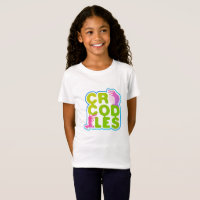 Crocodiles with two happy crocs - green letters