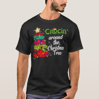 Crocs Christmas Tree Crocin Around the Christmas T T-Shirt