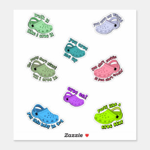  crocs quotes funny stickerspack 