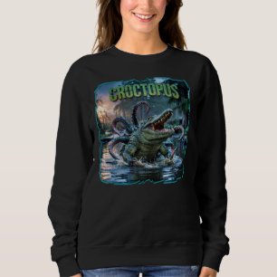 Croctopus Photographic – Crocodile Octopus Scary Sweatshirt