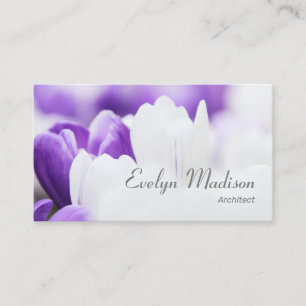 Crocus Background Business Card