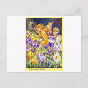 Crocus Fairy Postcard