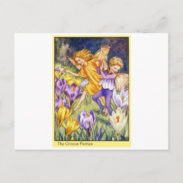 Crocus Fairy Postcard (Front)