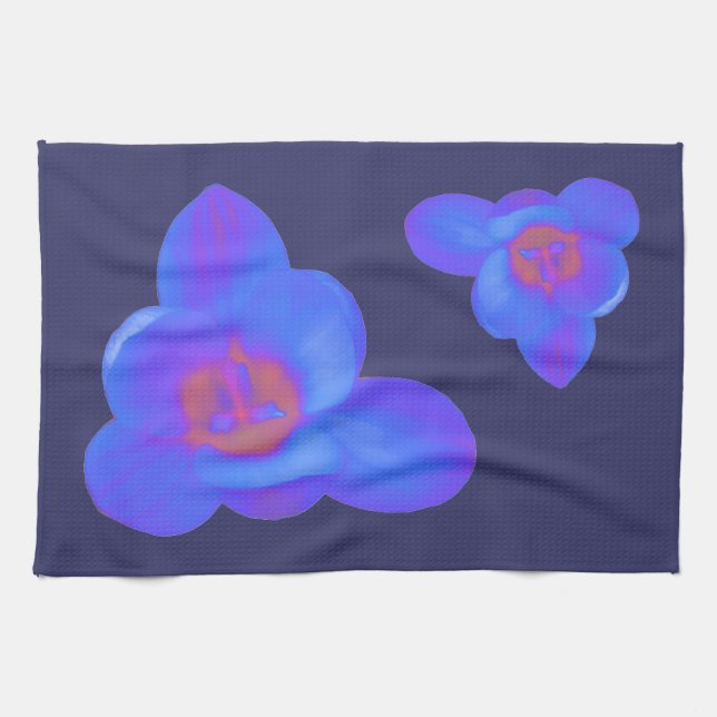 Crocus Flower Hot and Cold Kitchen Towel (Horizontal)