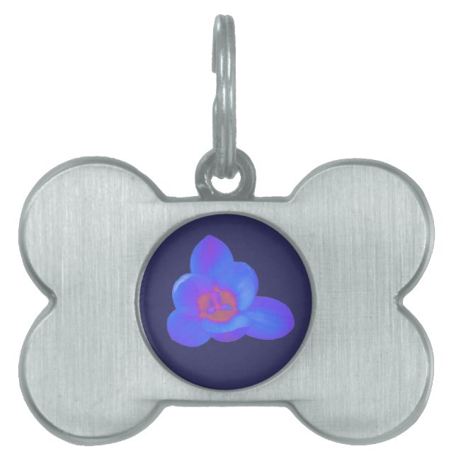 Crocus Flower Hot and Cold Pet Tag (Front)