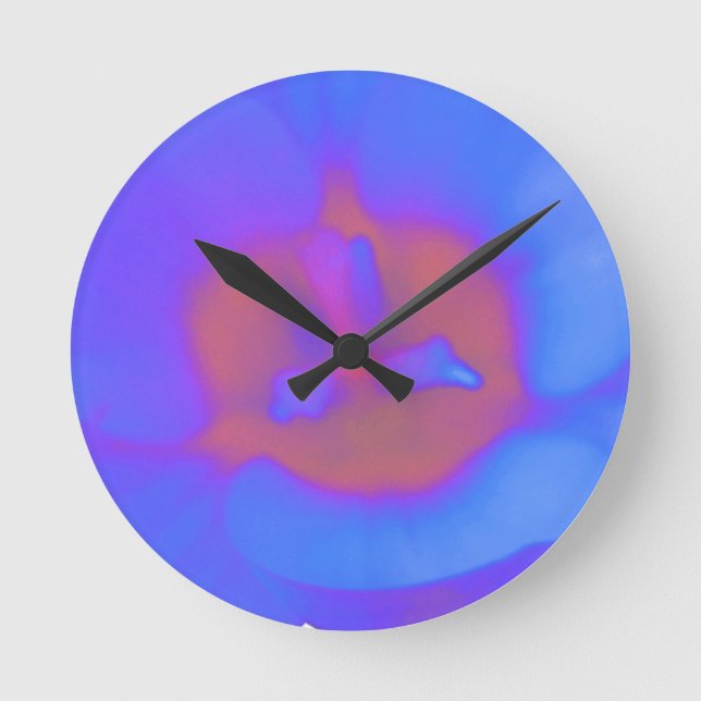 Crocus Flower Hot and Cold Wall Clock (Front)