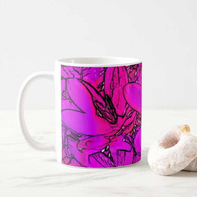 CROCUS FLOWERS COFFEE MUG (With Donut)