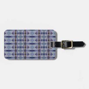 Crocus Ikat 2 Fog Luggage Tag