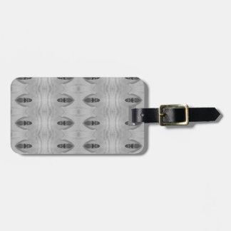 Crocus Ikat Pouf Monotone Luggage Tag