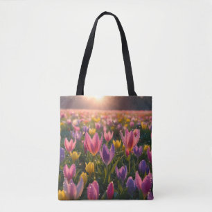 Crocus in the Dawn Tote Bag