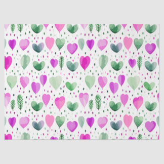 Crocus Large Hearts 2 Tissue Paper