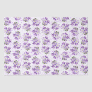 Crocus Spring Floral Pattern Tissue Paper