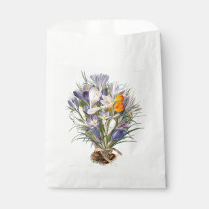 Crocus Spring Flower Floral Art Favour Bags