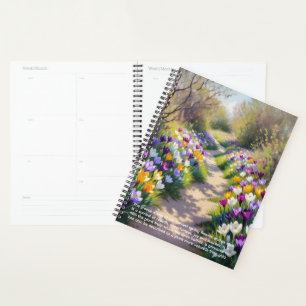 Crocus Symbolism Calendar Planner