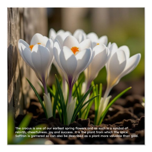Crocus Symbolism Poster (Front)
