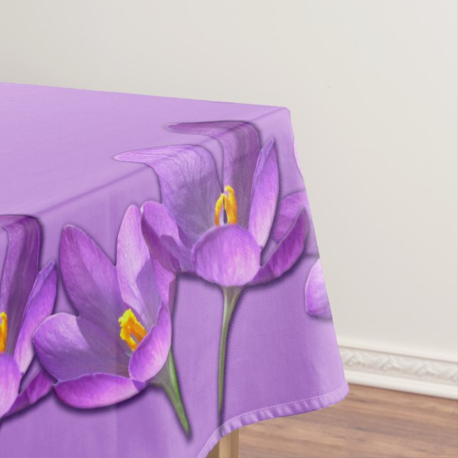 Crocus Tablecloth Easter Flowers Crocus Tablecloth (In Situ)