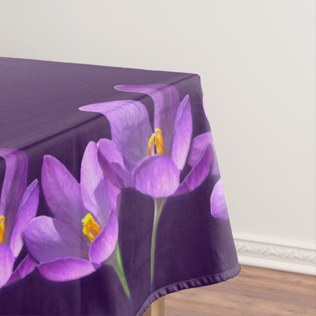 Crocus Tablecloth Easter Flowers Crocus Tablecloth (In Situ)
