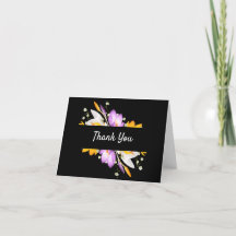 Crocus Thank You Card