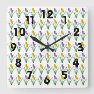 Crocus Wall Clock