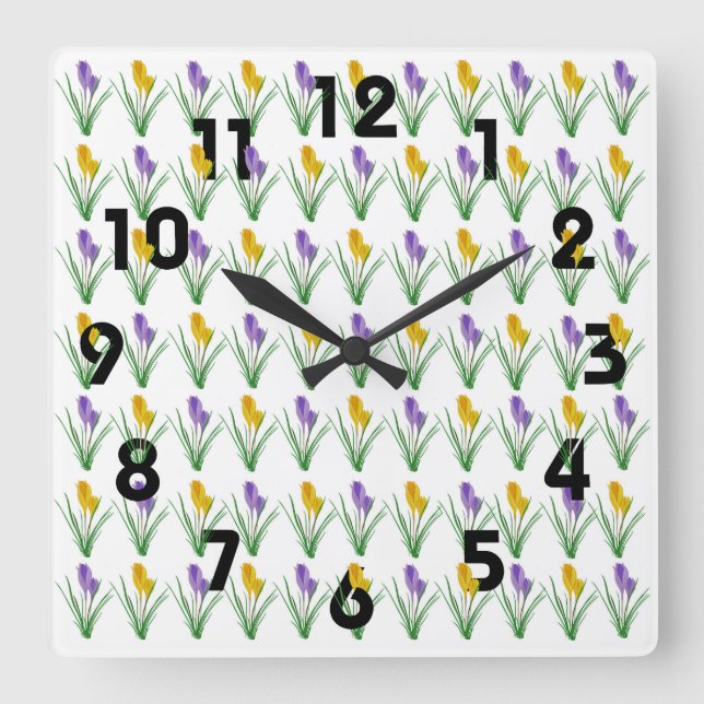Crocus Wall Clock (Front)