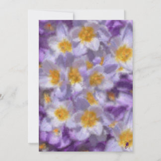 Crocus Watercolor Invitation