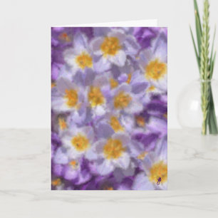 Crocus Watercolor Invitation