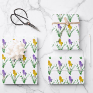 Crocus Wrapping Paper Sheets
