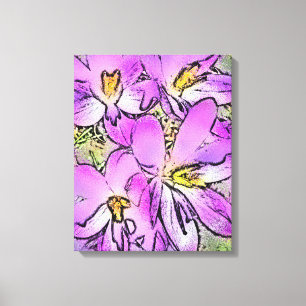 CROCUSES CANVAS PRINT