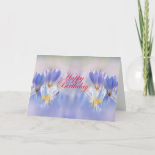 Crocuses Flowers Card