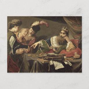 Croesus ReceivingTribute from a Lydian Peasant Postcard