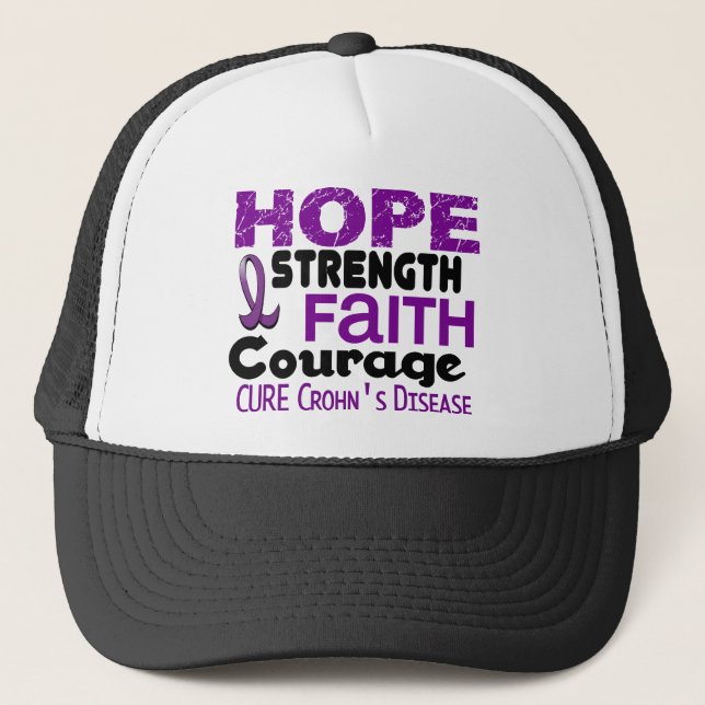 Crohn’s Disease HOPE 3 Trucker Hat (Front)