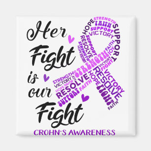 Crohn's Awareness Month Ribbon Gifts Magnet