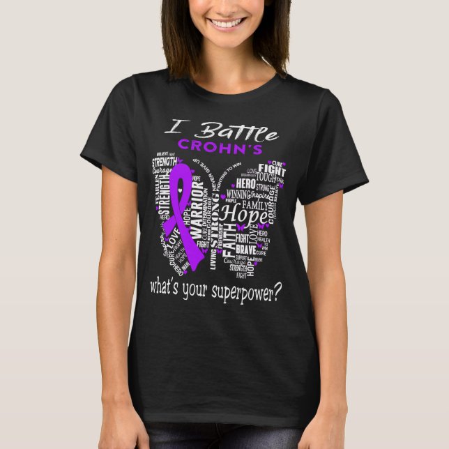 Crohn's Awareness Month Ribbon Gifts T-Shirt (Front)