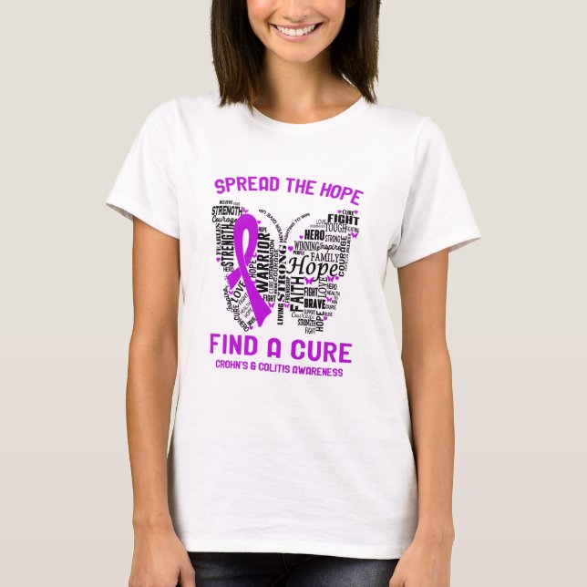 Crohn's & Colitis Awareness Month Ribbon Gifts T-Shirt (Front)