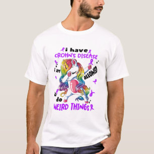 Crohn's Disease Awareness Ribbon Support Gifts T-Shirt