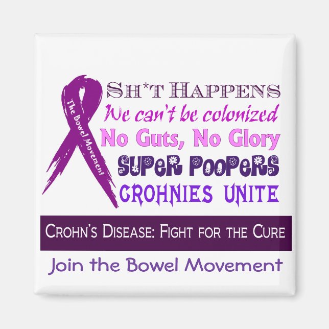 Crohn's Disease Humour Magnet (Front)