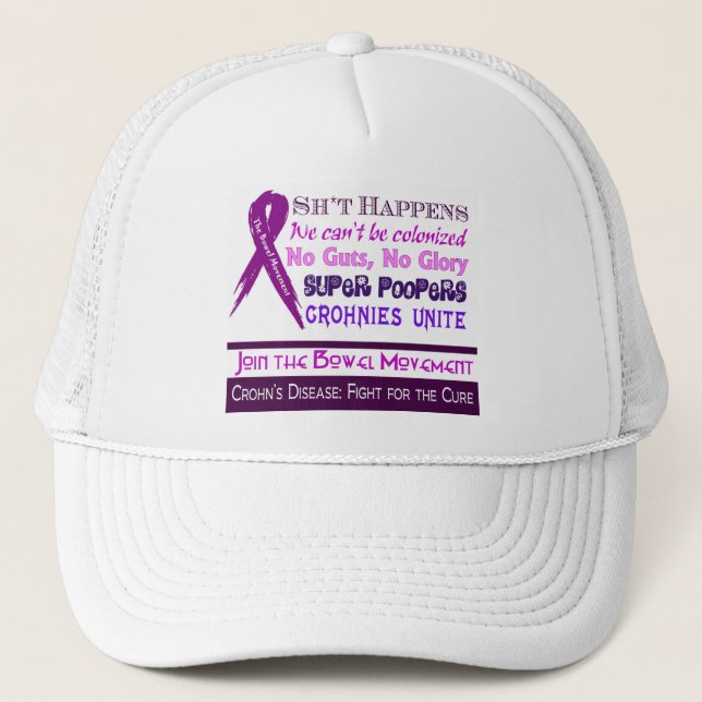 Crohn's Disease Humour Trucker Hat (Front)