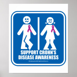 Crohn's Disease Restroom Sign