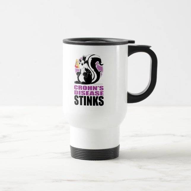 Crohn's Disease Stinks Travel Mug (Right)