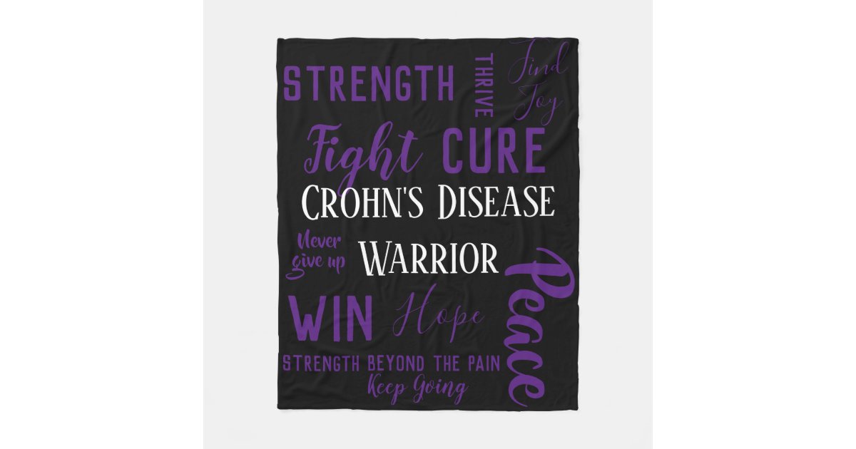 Crohn's Disease Warrior blanket Zazzle