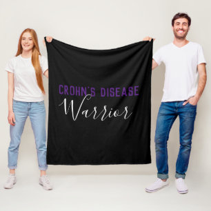 Crohn's Disease Warrior Fleece Blanket