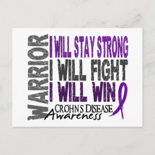 Crohn's Disease Warrior Postcard