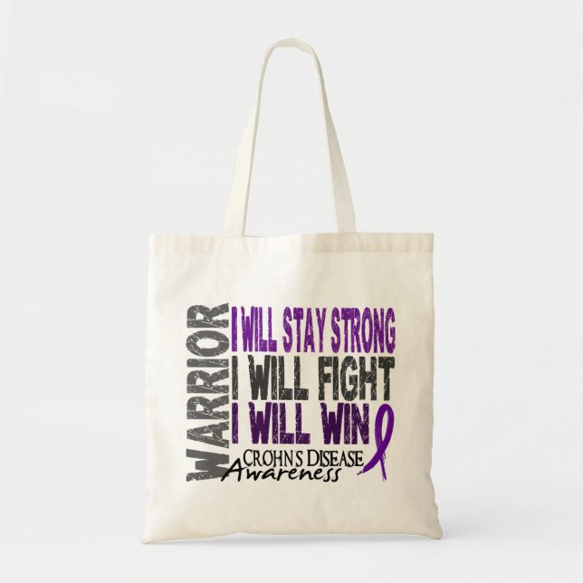 Crohn's Disease Warrior Tote Bag (Front)
