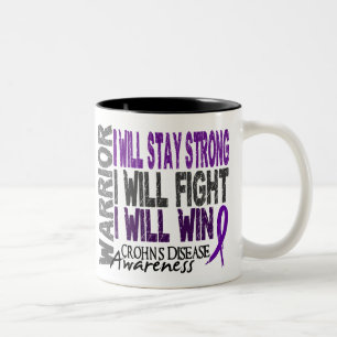 Crohn's Disease Warrior Two-Tone Coffee Mug
