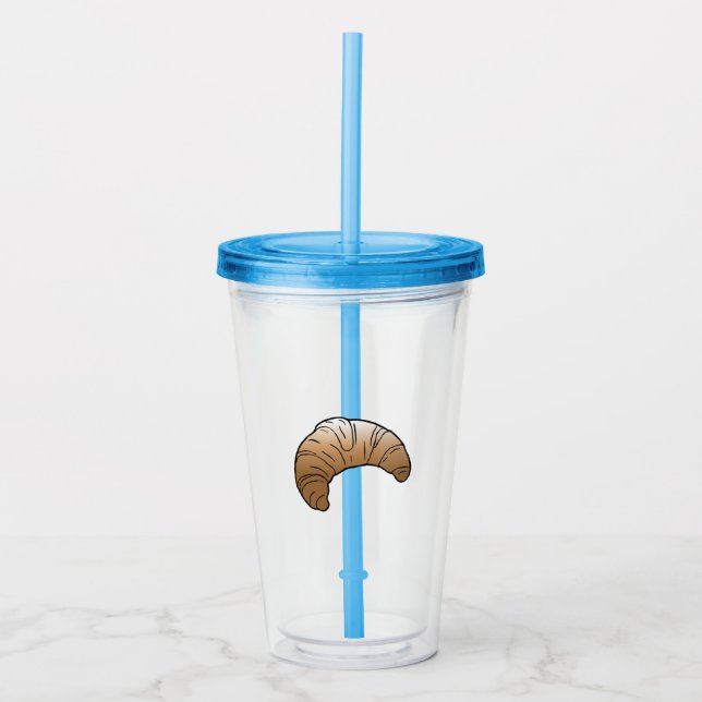 Croissant Acrylic Tumbler (Front)