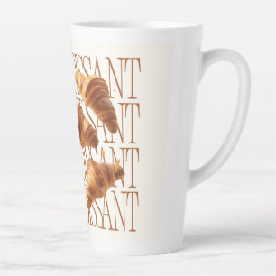 Croissant Aesthetic Food Poster – French Bakery Latte Mug