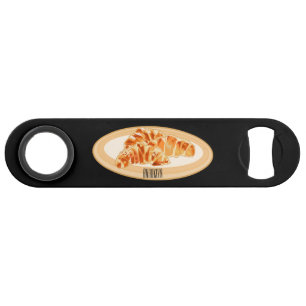 Croissant cartoon illustration 